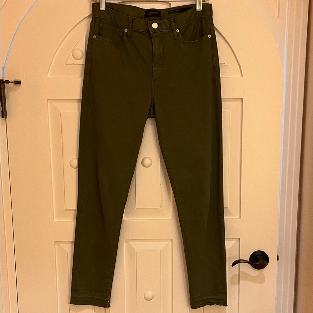 Banana Republic Dark Olive Skinny Jeans